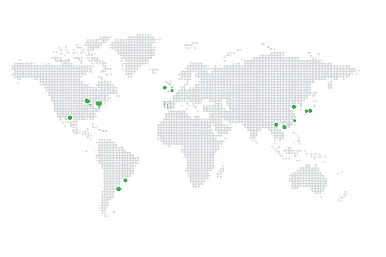 Discoverのグローバル拠点マップ